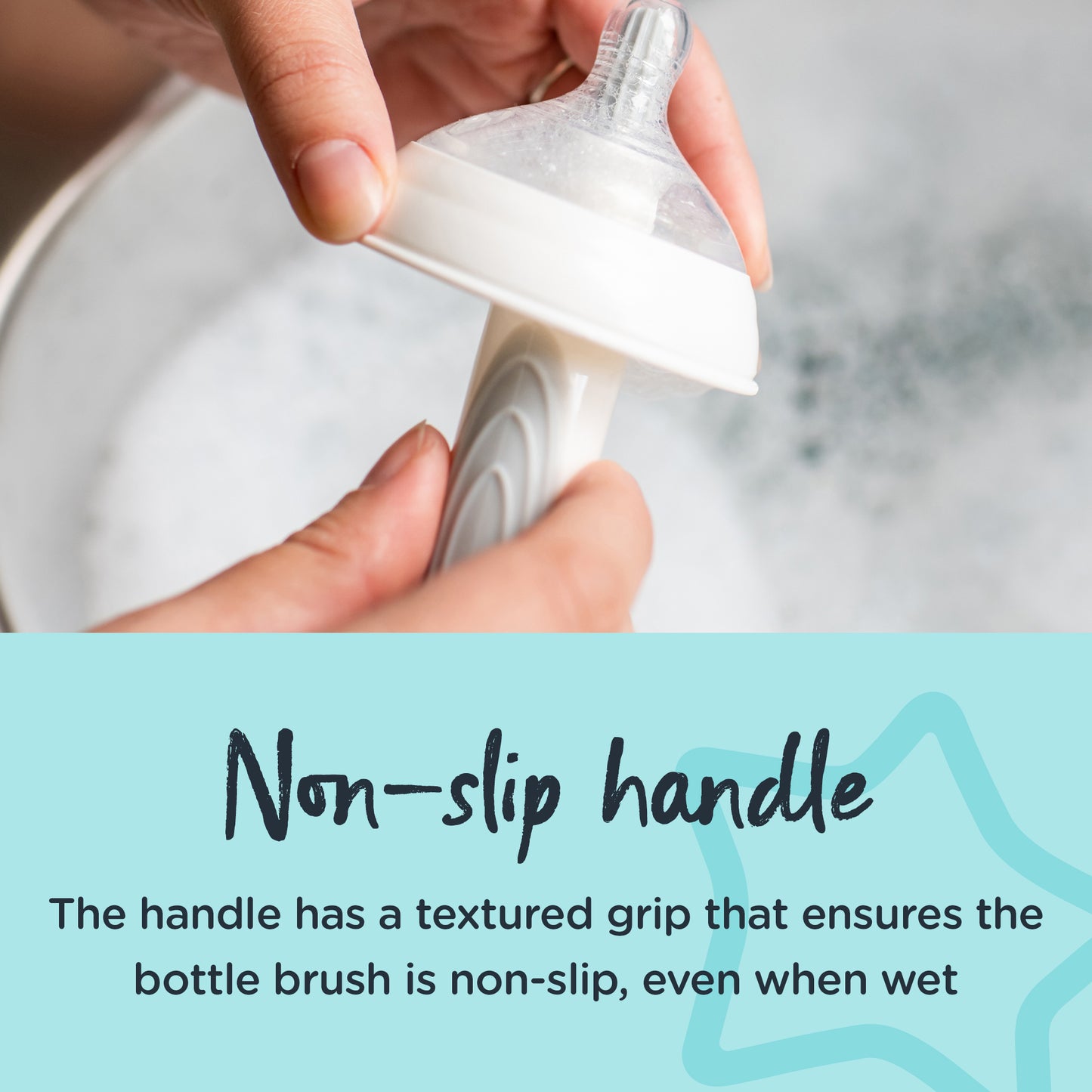 2-in-1 Clean Bottle and Teat Brush Extra Wide