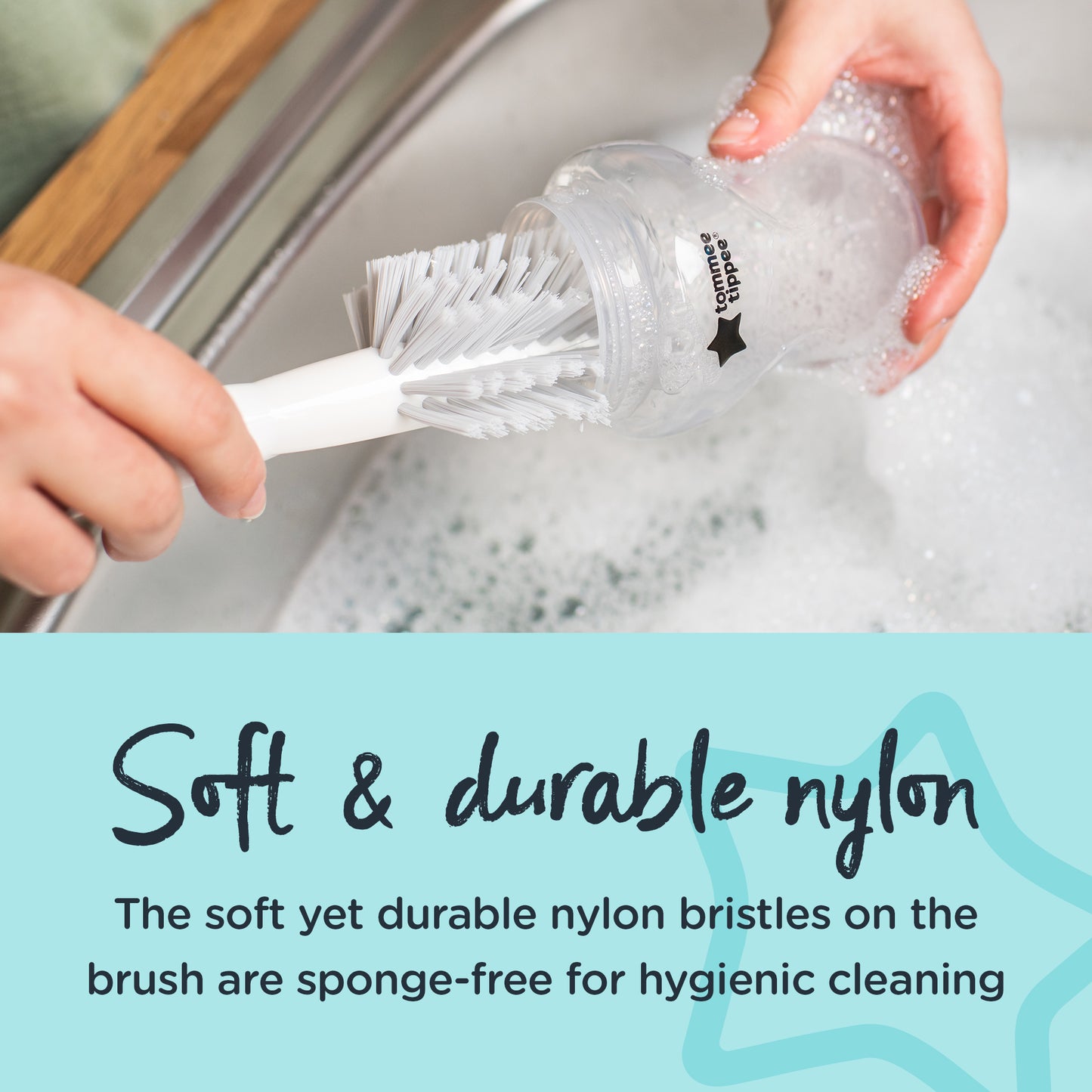 2-in-1 Clean Bottle and Teat Brush Extra Wide