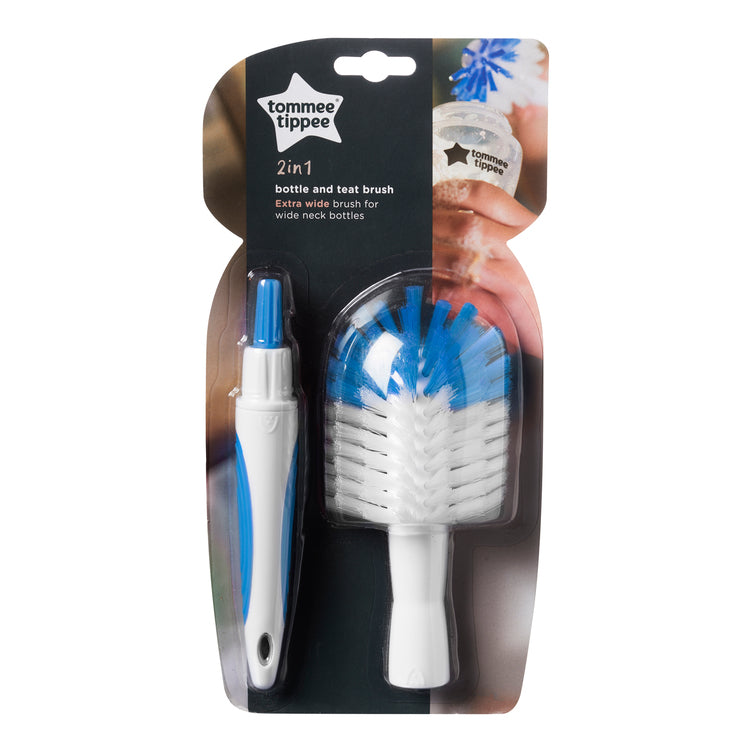 Closer to Nature Bottle Brush and Teat Brush Pink/Blue