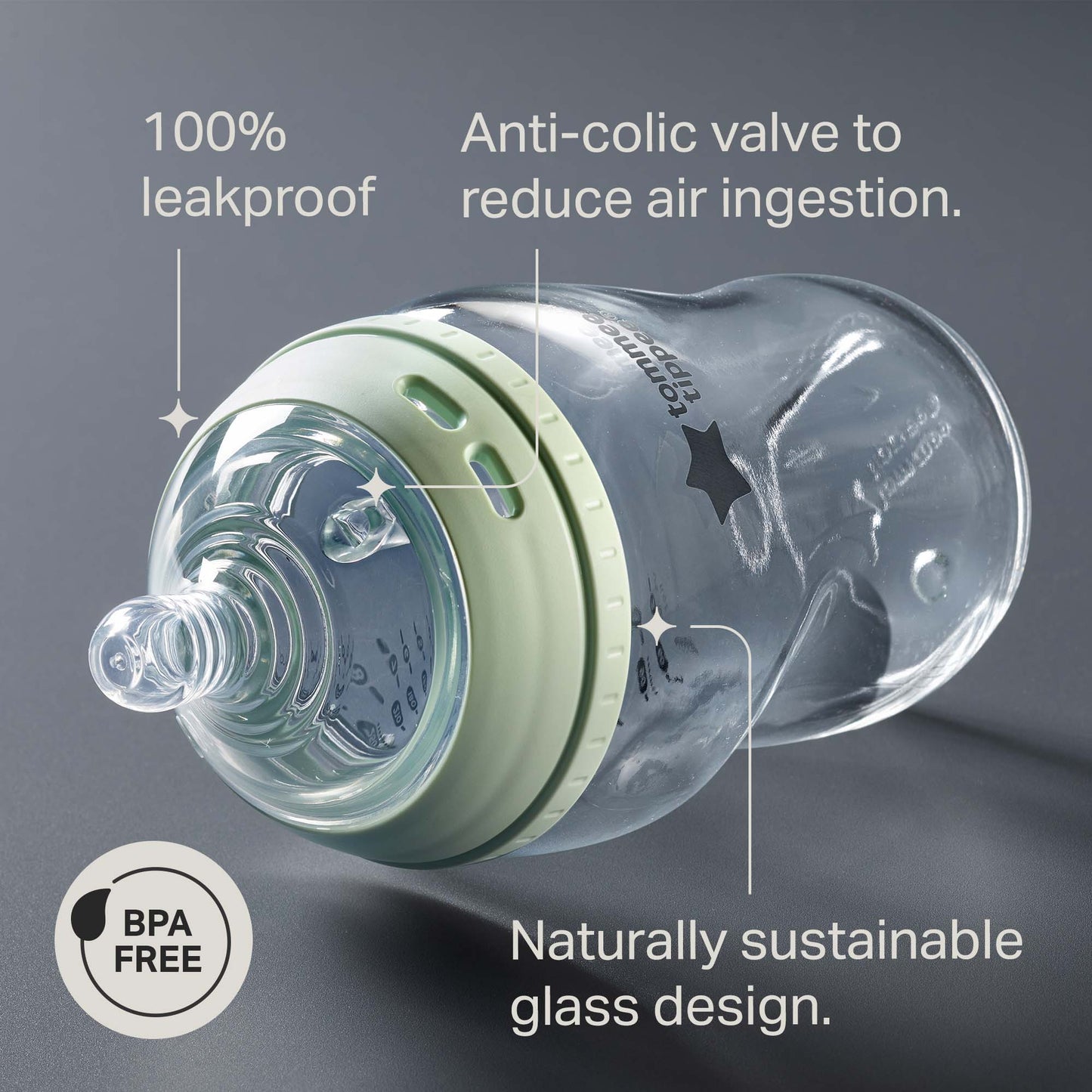 Natural Start Glass Baby Bottle