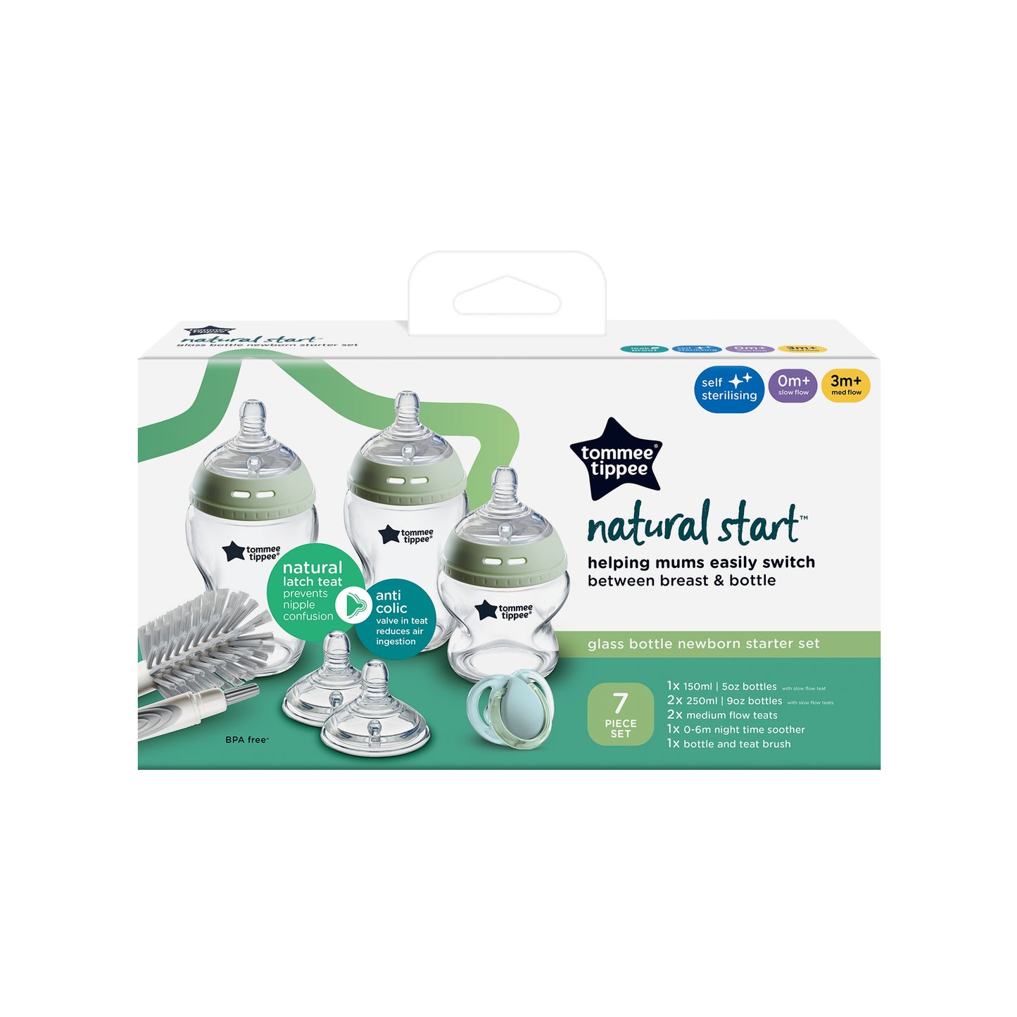 Natural Start Glass Baby Bottle