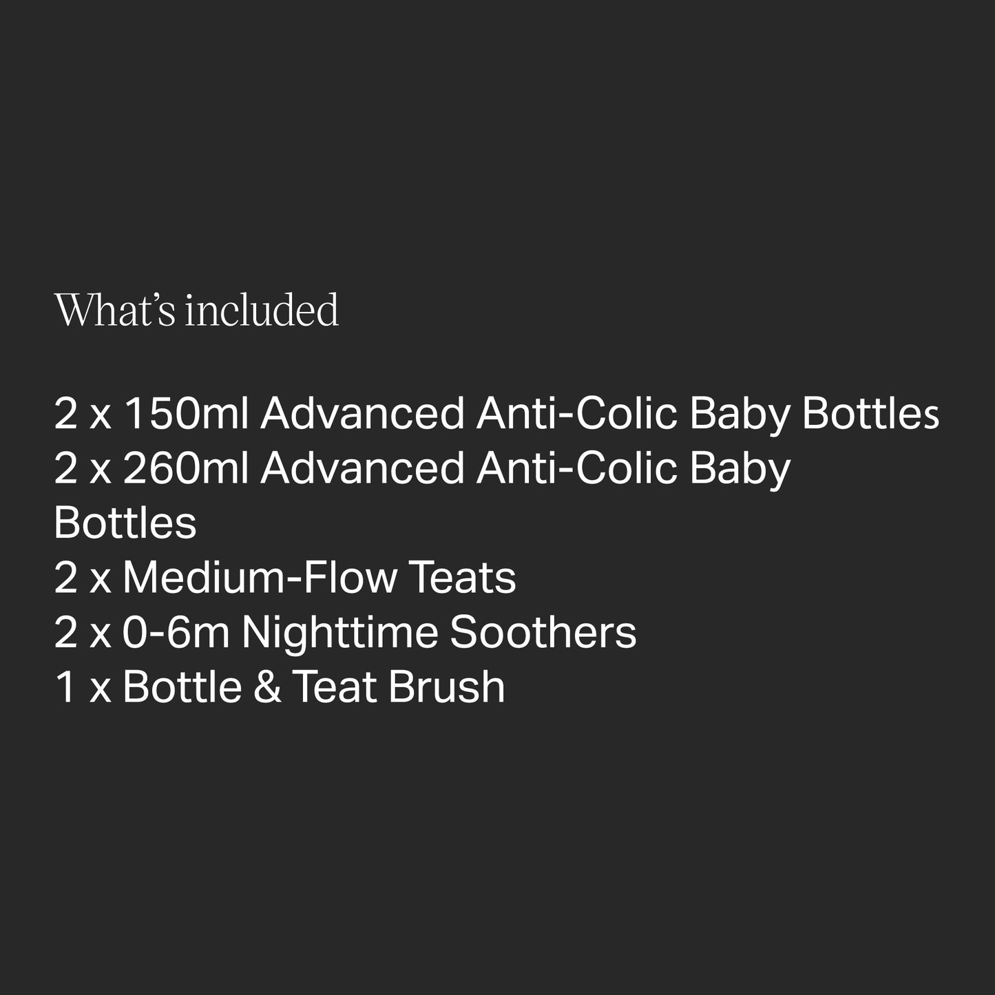 Advanced Anti-Colic Newborn Starter Set