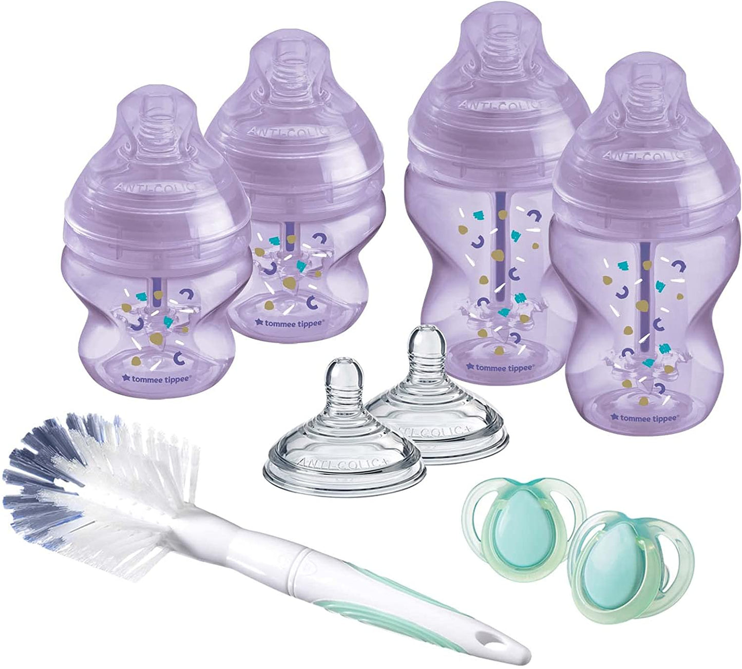 Advanced Anti-Colic Starter Bottle Kit - Purple