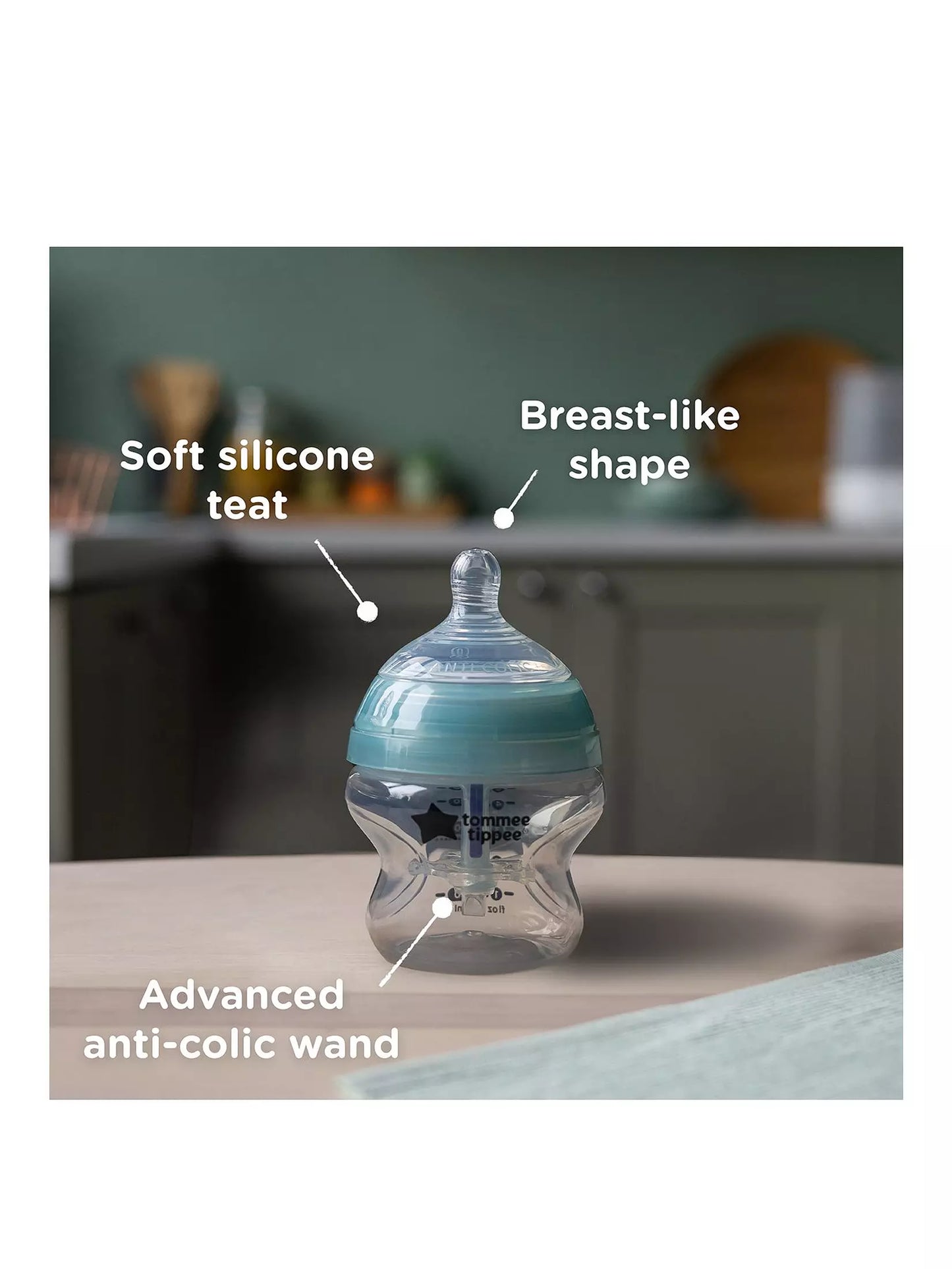 Advanced Anti-Colic Newborn Baby Bottle Starter Kit, Blue