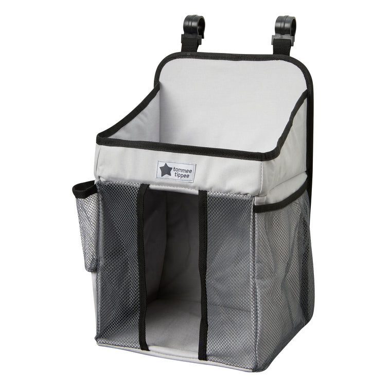 Nappy Organiser Diaper Caddy - Black/Grey