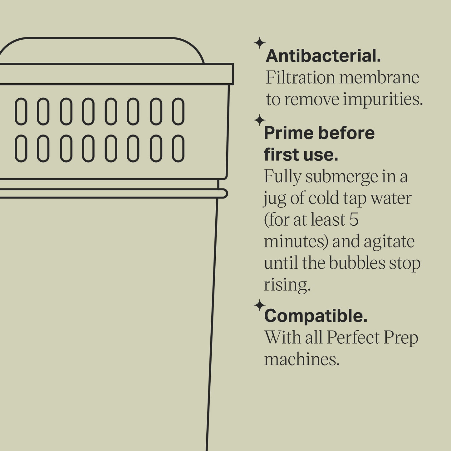 آلات صنع زجاجات الأطفال بفلتر بديل Perfect Prep