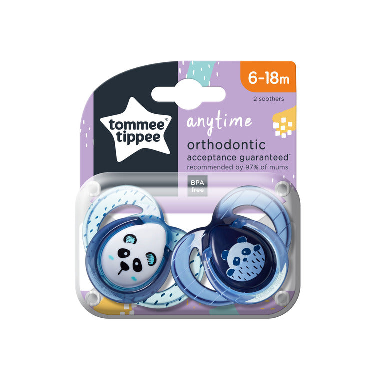 Anytime Soother, Pack of 2 - 6-18 M - Mix