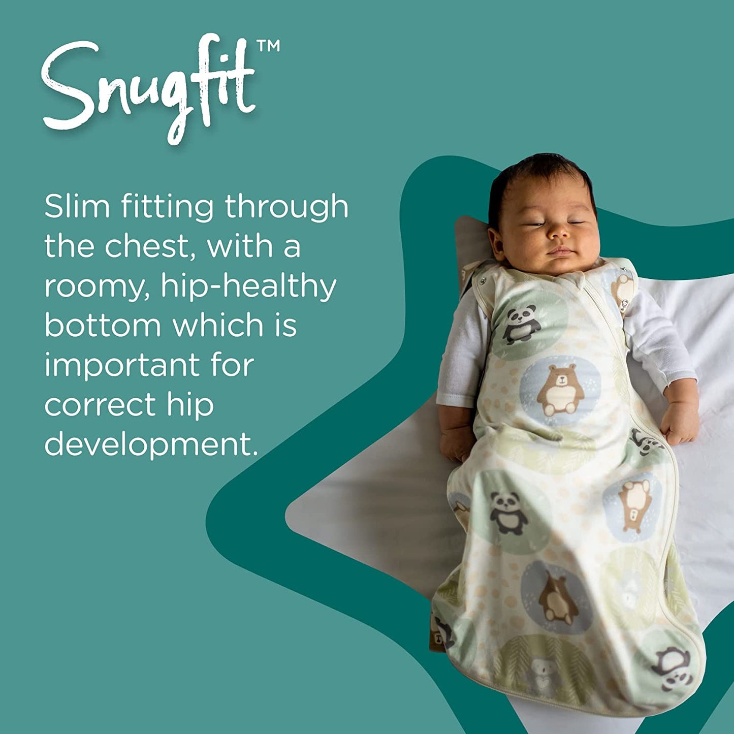 Safe Swaddling 1 Tog Gro Friends for 3-6M