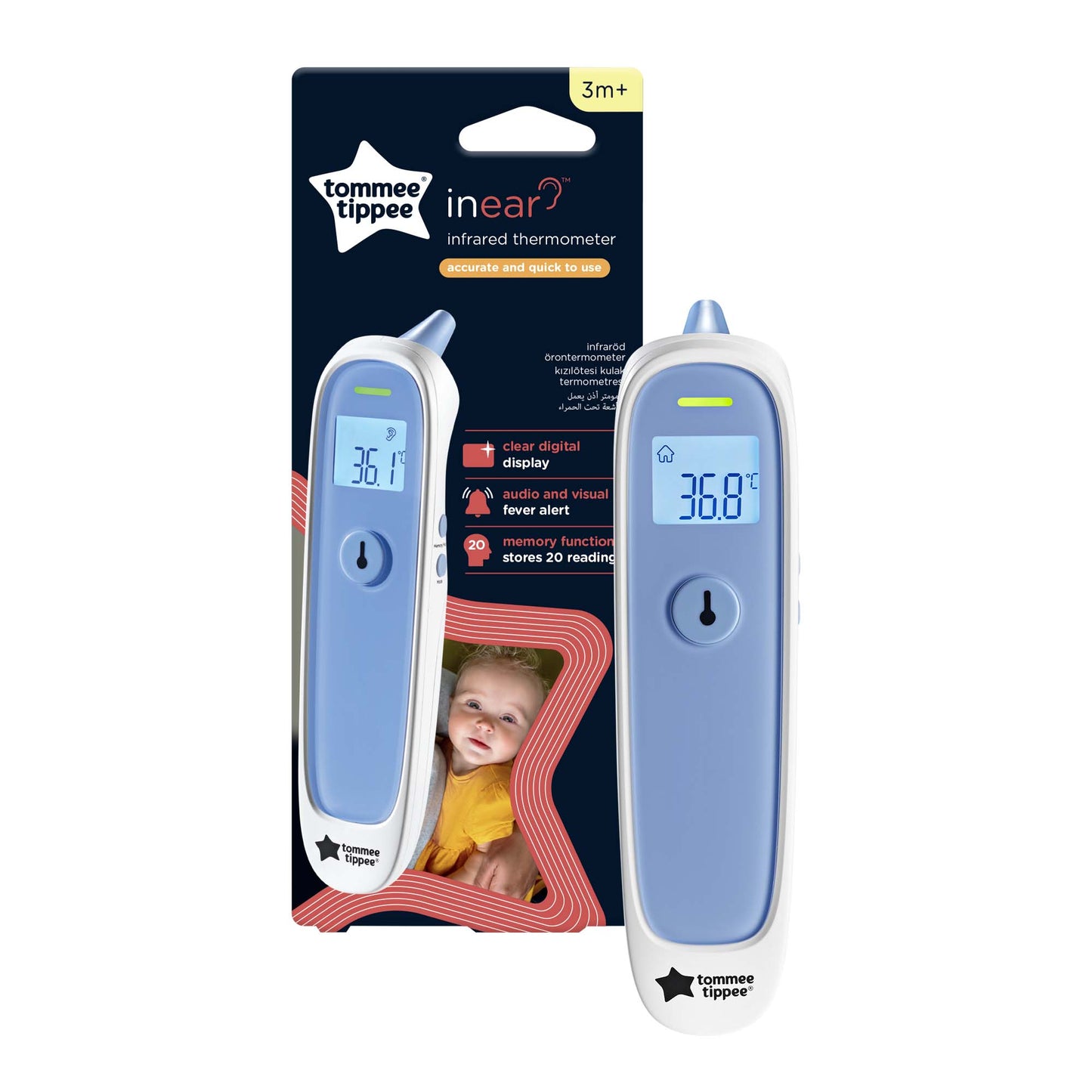 InEar Digital Thermometer Suitable for 3m+