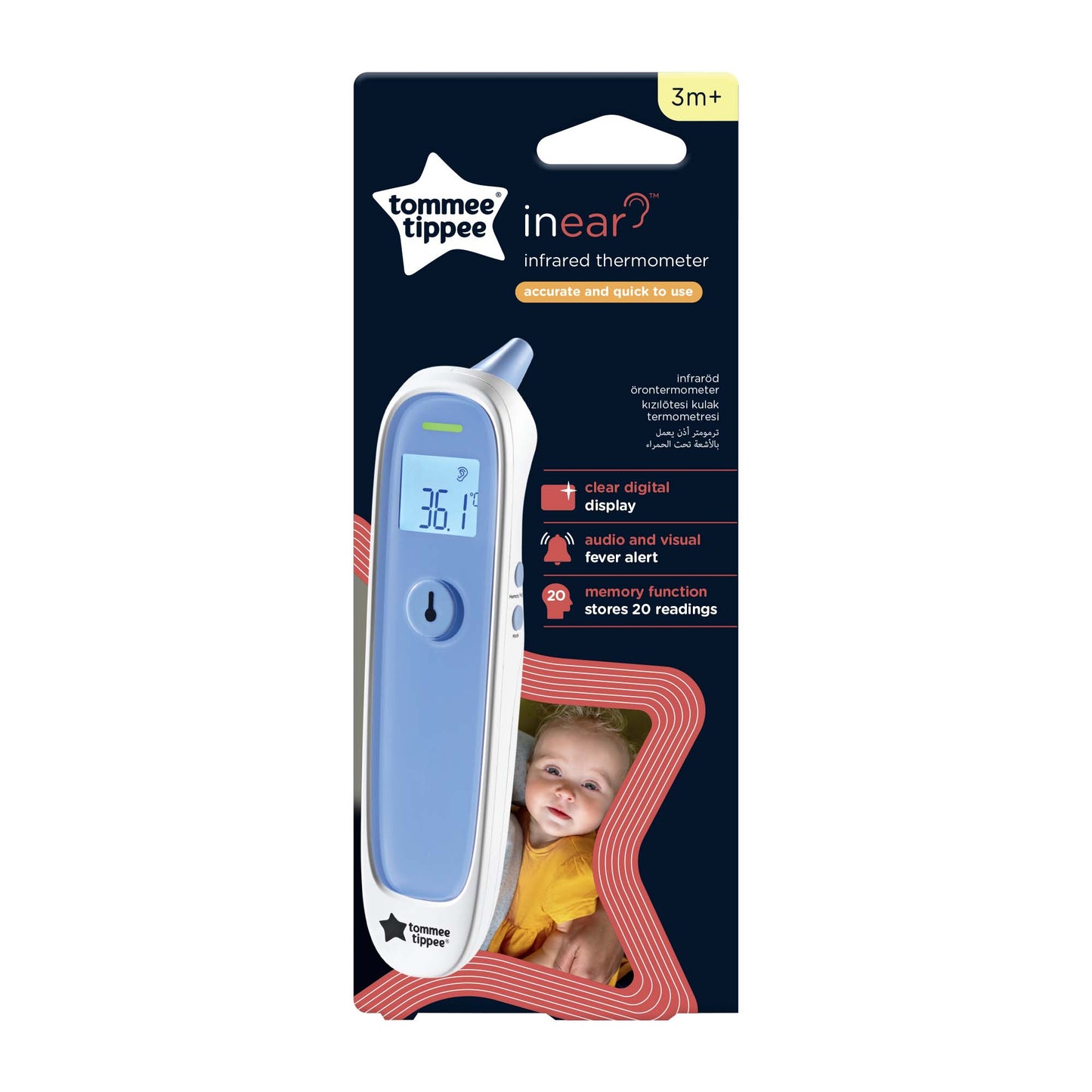 InEar Digital Thermometer Suitable for 3m+