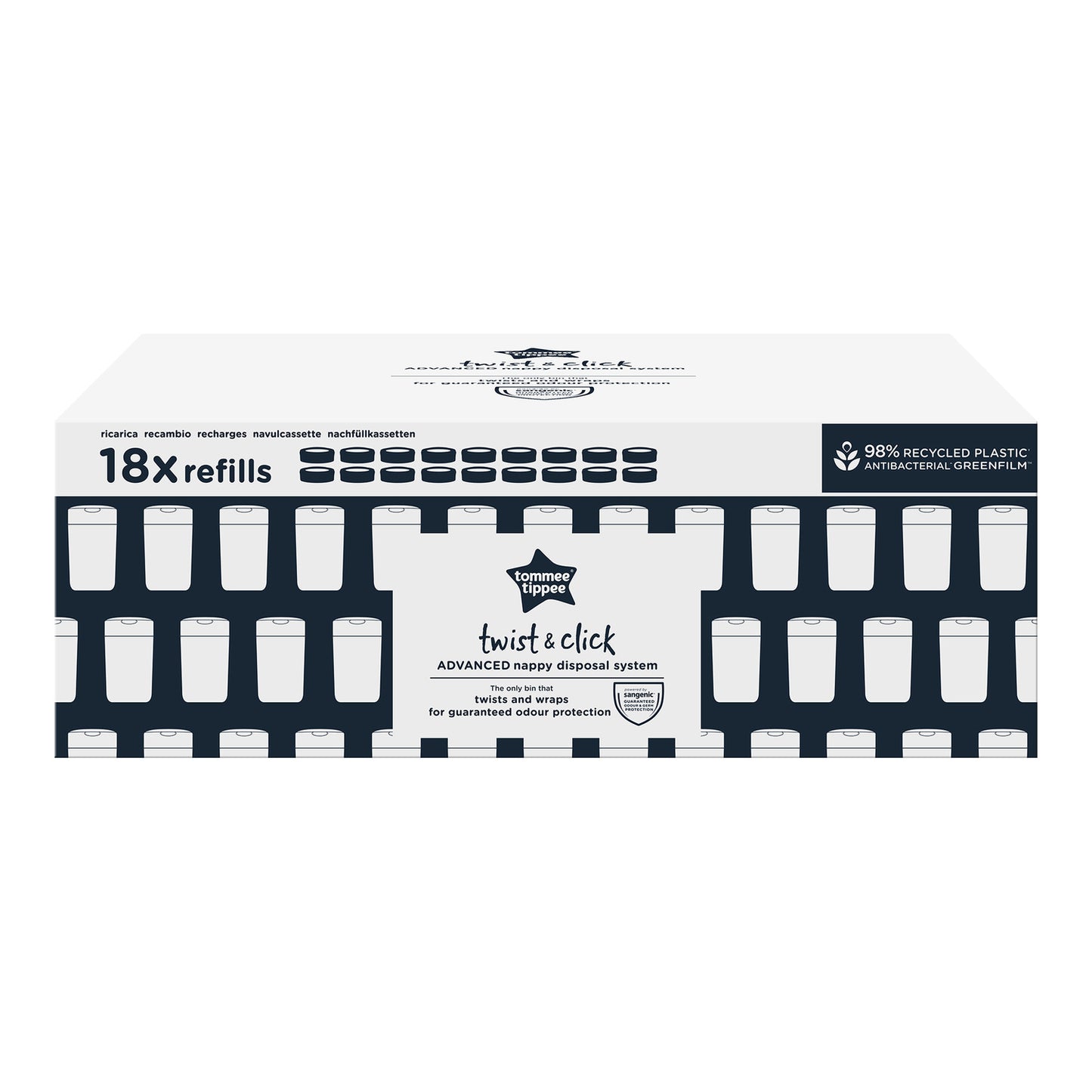 Twist and Click Advanced Nappy Cassettes Pack of 4