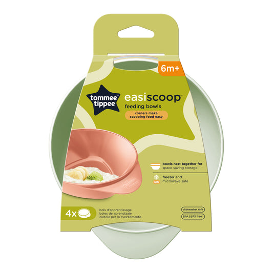 Easiscoop Feeding Bowls for Baby for 6 months+ Pack of 4