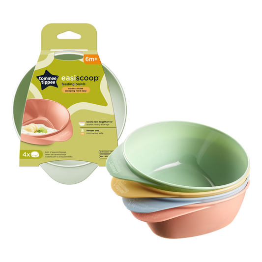 Easiscoop Feeding Bowls for Baby for 6 months+ Pack of 4