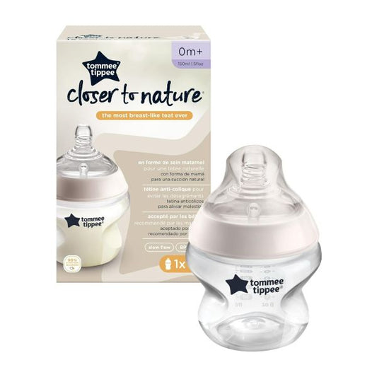 Closer to Nature Feeding Bottle 150ml x 1 - Clear