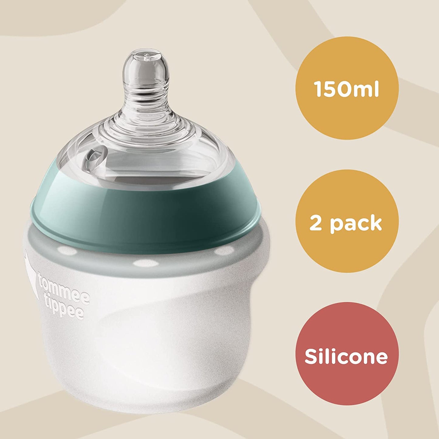 Natural Start Silicone Baby Bottles