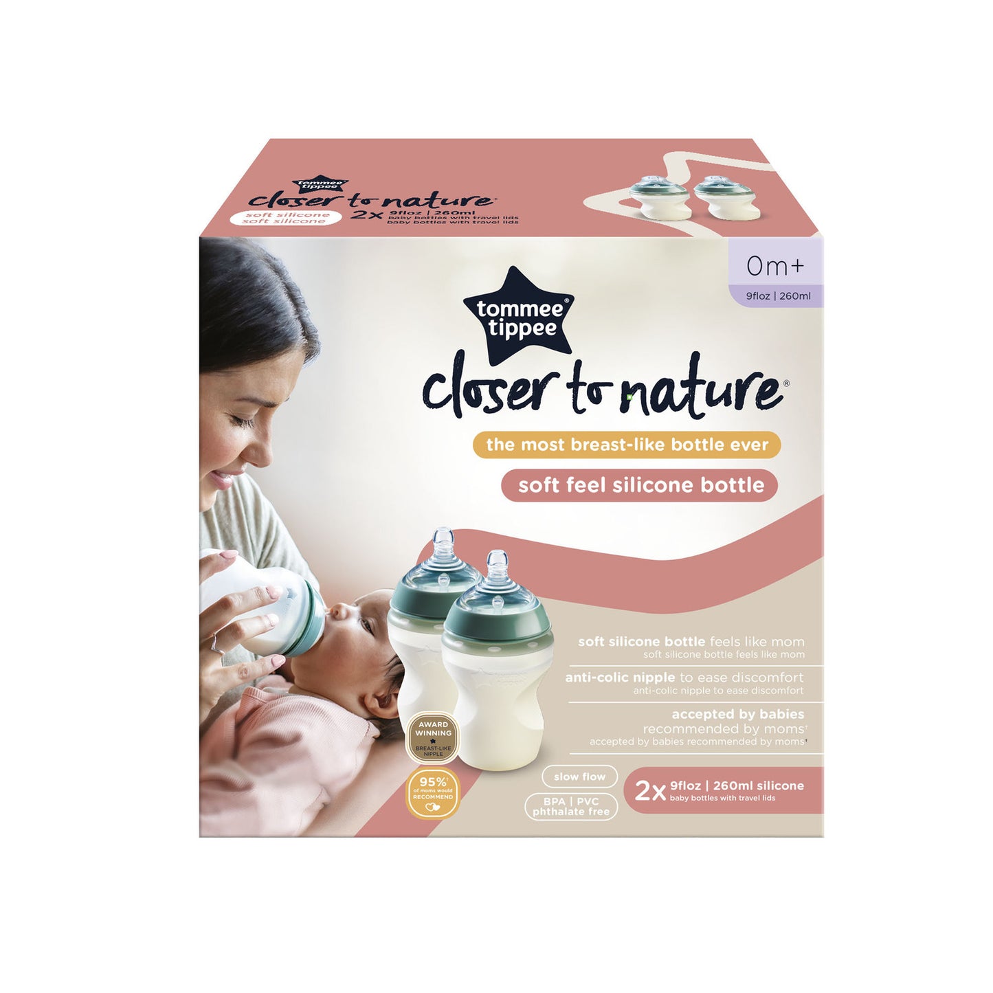 Natural Start Silicone Baby Bottles