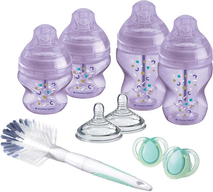 Advanced Anti-Colic Starter Bottle Kit - Purple