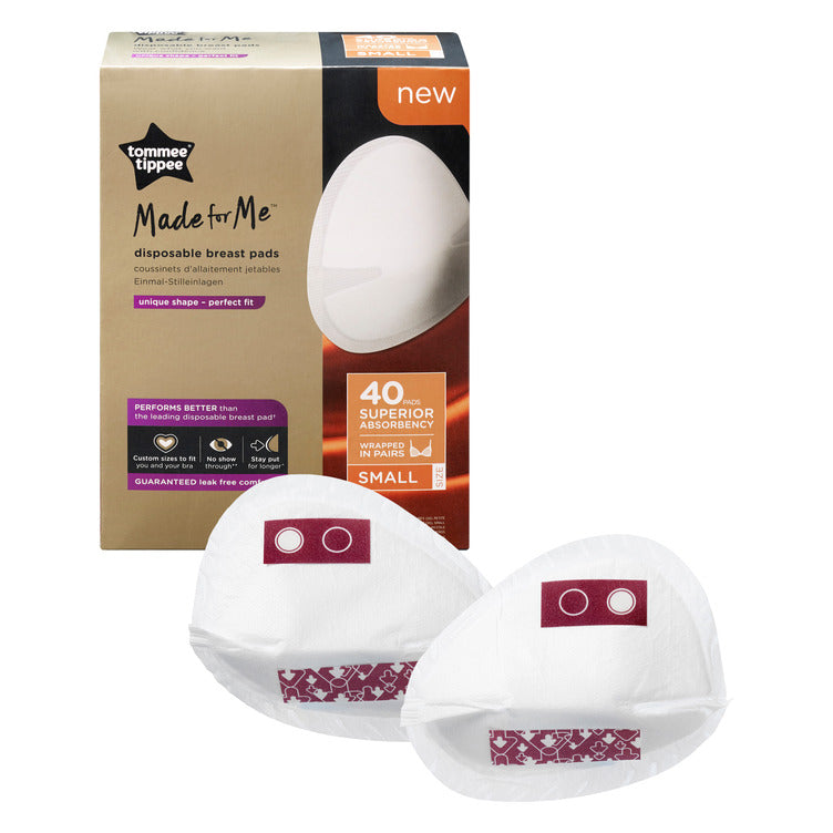 Made For Me Disposable Breast Pads Wrapped In Pairs 40pcs