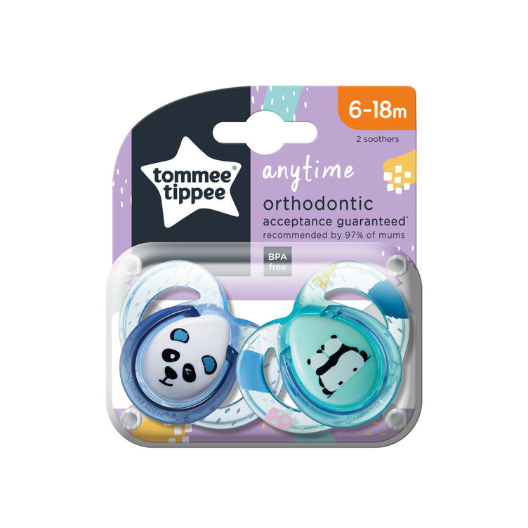Anytime Soother, Pack of 2 - 6-18 M - Mix