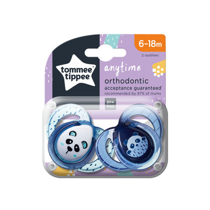 Anytime Soother, Pack of 2 - 6-18 M - Mix