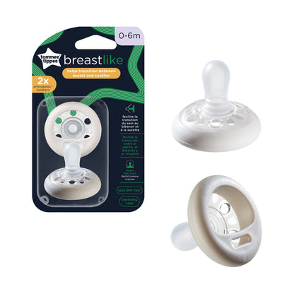 Closer To Nature Breast Like Soother - 0-6 M - Pack of 2