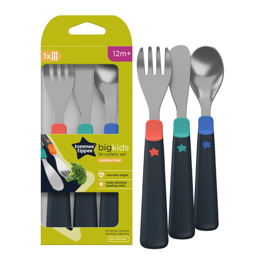 Stainless Steel First Cutlery Set Suitable for 12m+