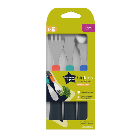 Stainless Steel First Cutlery Set Suitable for 12m+