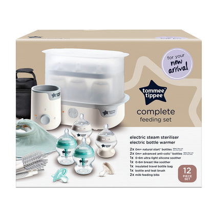 Complete Feeding Set with Electric Steam Steriliser
