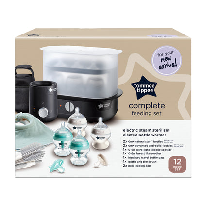 Complete Feeding Set with Electric Steam Steriliser